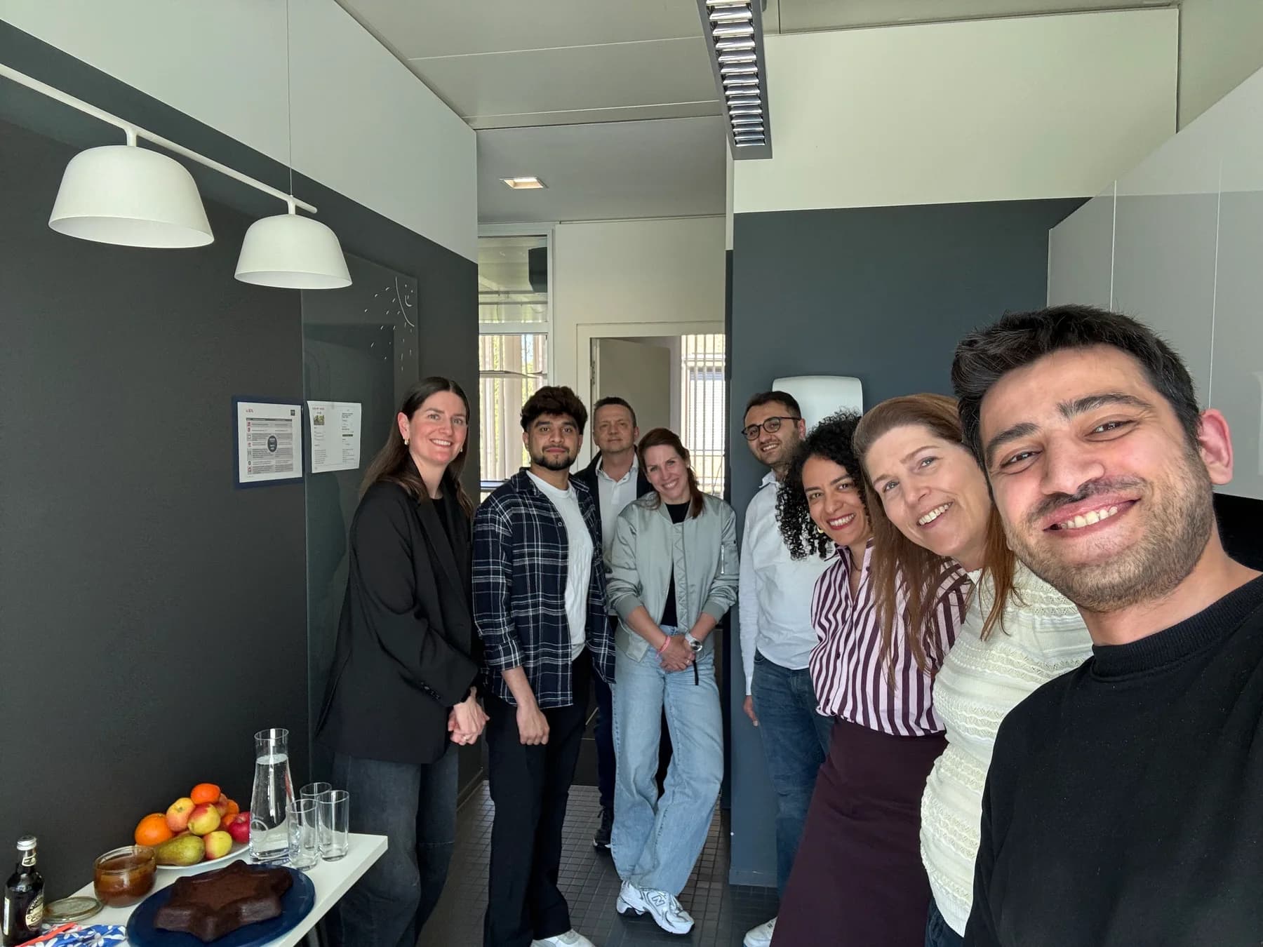 Qussai with his GROHE colleagues on his last day